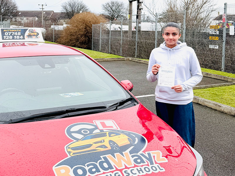 Sharan Bir Singh passed driving test