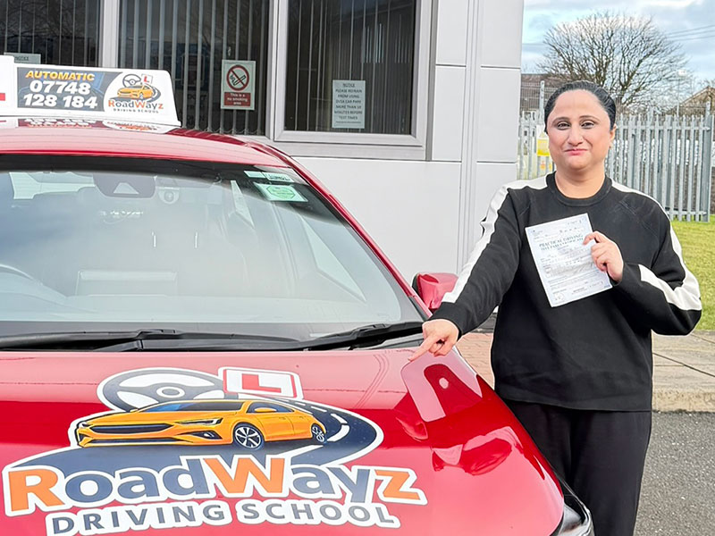 Samira Khan passed driving test